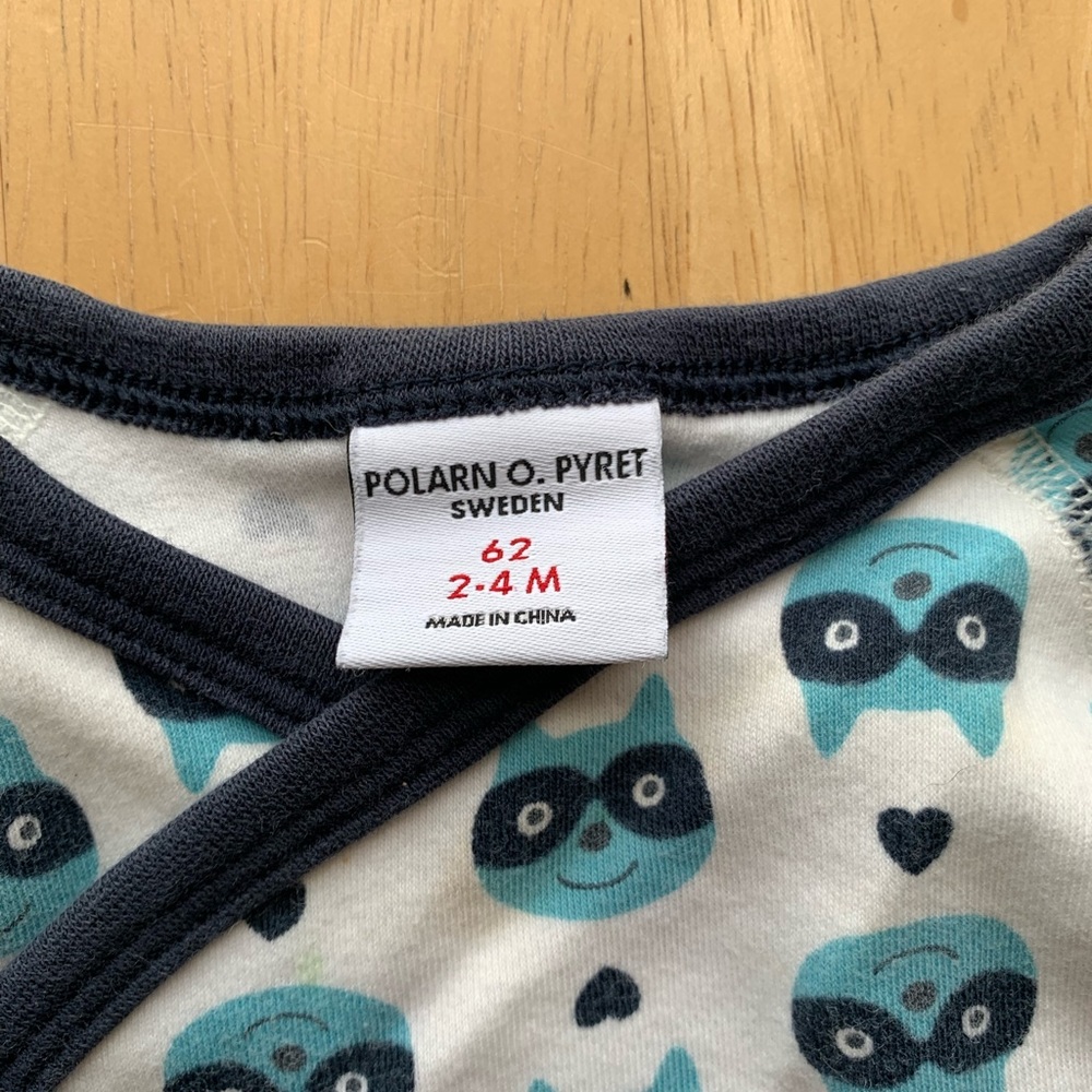 Kimono Onesie Polarn O. Pyret Sweden 2-4 months - Picture 3 of 3
